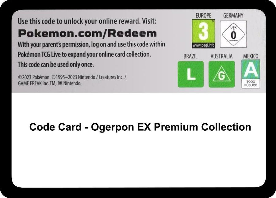 Code Card - Ogerpon EX Premium Collection (MCAP)