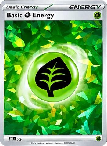 Basic Grass Energy (Cracked Ice Holo) (009) (SVE)