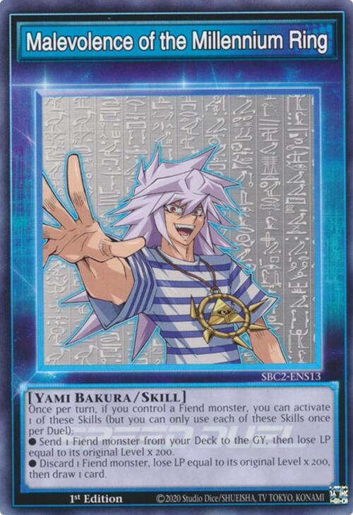 Malevolence of the Millennium Ring (SBC2-ENS13) (SBC2)