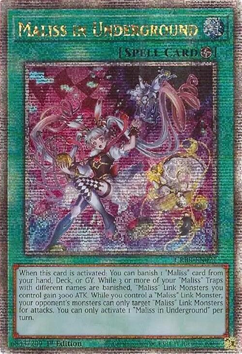 Maliss in Underground (Quarter Century Secret Rare) (CRBR-EN021) (CRBR)