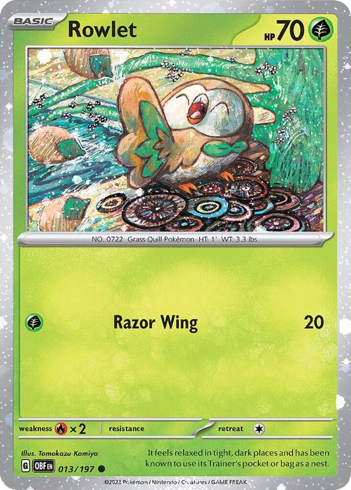 Rowlet - 013/197 (Cosmos Holo) (013/197) (MCAP)