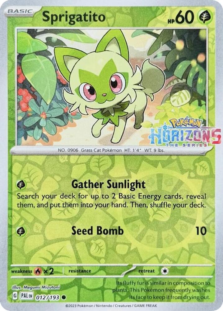 Sprigatito - 012/193 (Pokemon Horizons Stamp) (012/193) (MCAP)