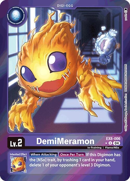 DemiMeramon (Limited Foil) (EX8-006 U) (EX-08)