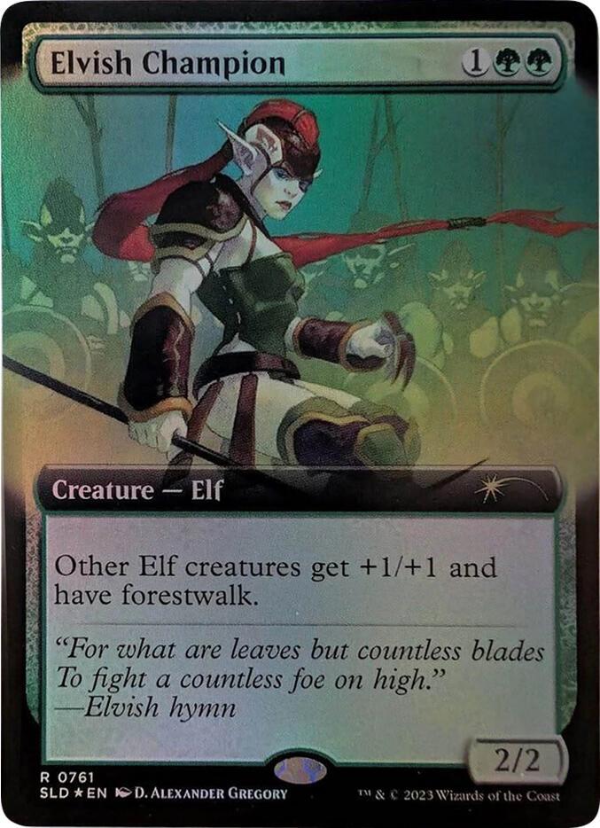 Elvish Champion (Extended Art) (761) (SLD)