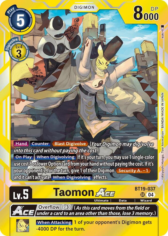 Taomon ACE (BT19-037 SR) (BT19-20)