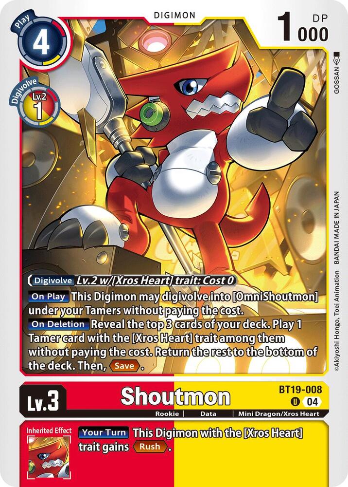 Shoutmon (BT19-008 U) (BT19-20)
