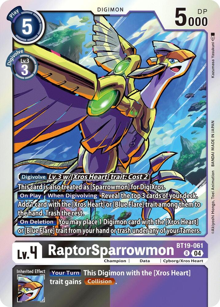 RaptorSparrowmon (BT19-061 R) (BT19-20)