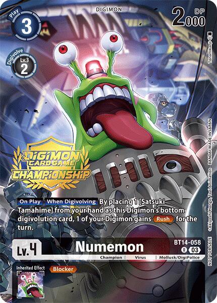 Numemon (Championship 2024 Tamers Pack) (BT14-058 R) (BT-14)