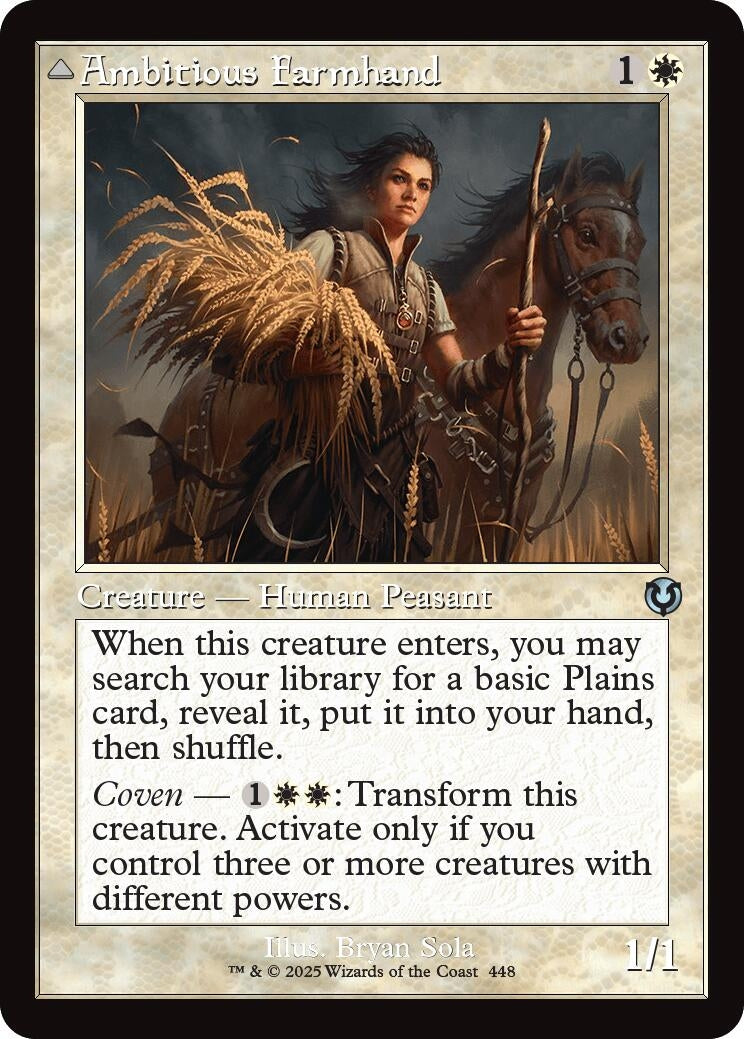 Ambitious Farmhand (Retro Frame) (448) (INR)
