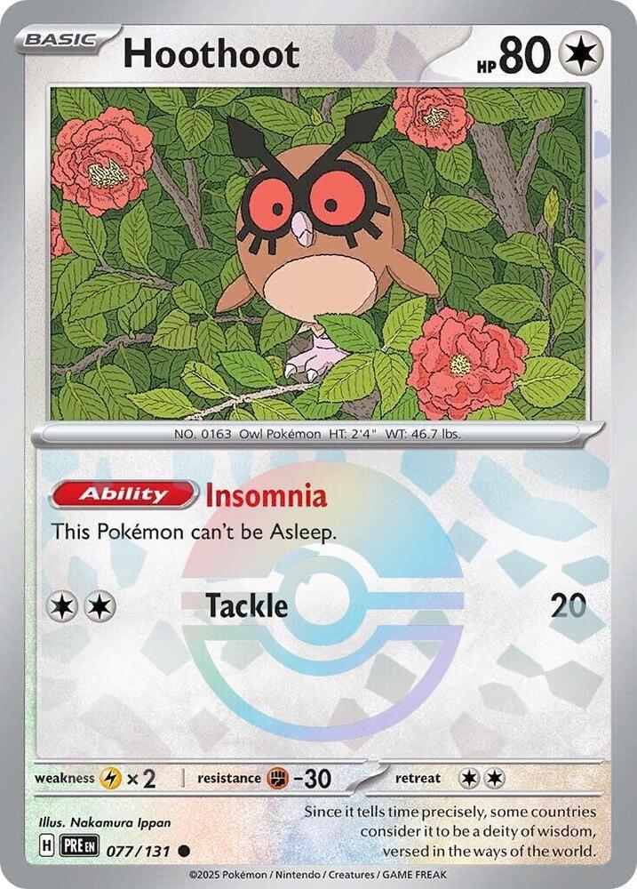 Hoothoot (Poke Ball Pattern) (077/131) (PRE)