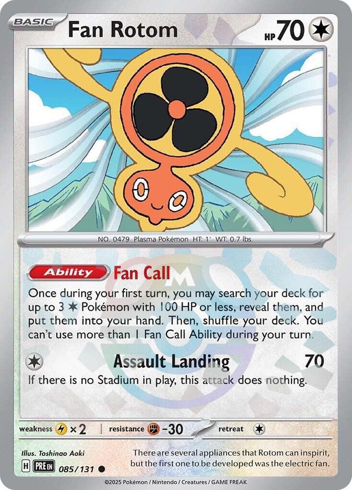 Fan Rotom (Master Ball Pattern) (085/131) (PRE)