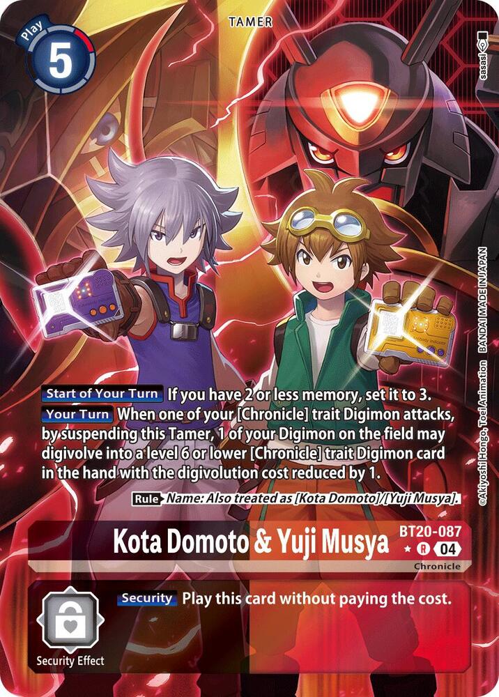 Kota Domoto & Yuji Musya (Alternate Art) (BT20-087 R) (BT19-20)