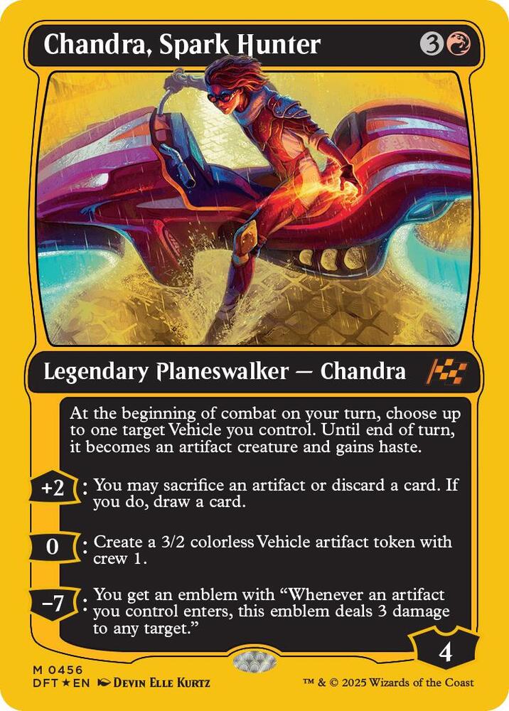 Chandra, Spark Hunter (First-Place Foil) (456) (DFT)