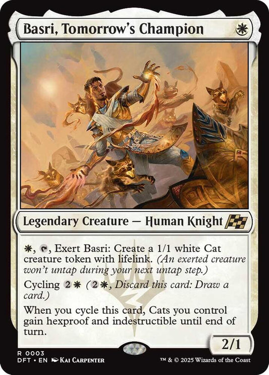 Image for Basri, Tomorrow's Champion (3) (DFT) - Magic: The Gathering
