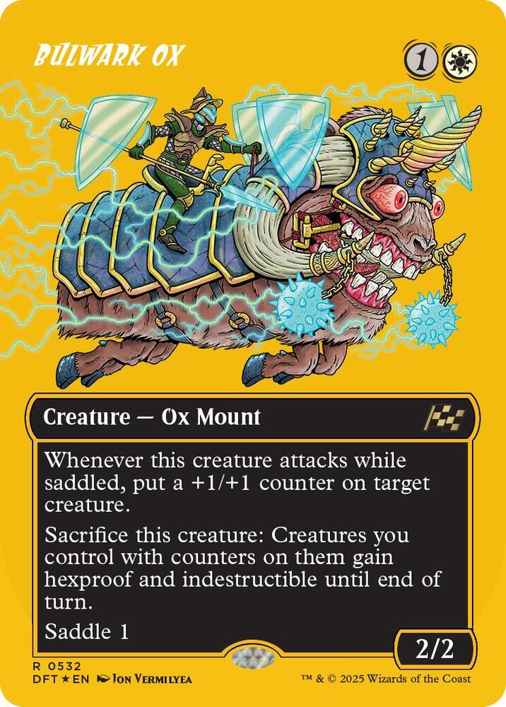 Bulwark Ox (Borderless) (First-Place Foil) (532) (DFT)