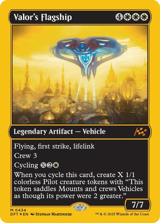 Image for Valor's Flagship (First-Place Foil) (434) (DFT) - Magic: The Gathering