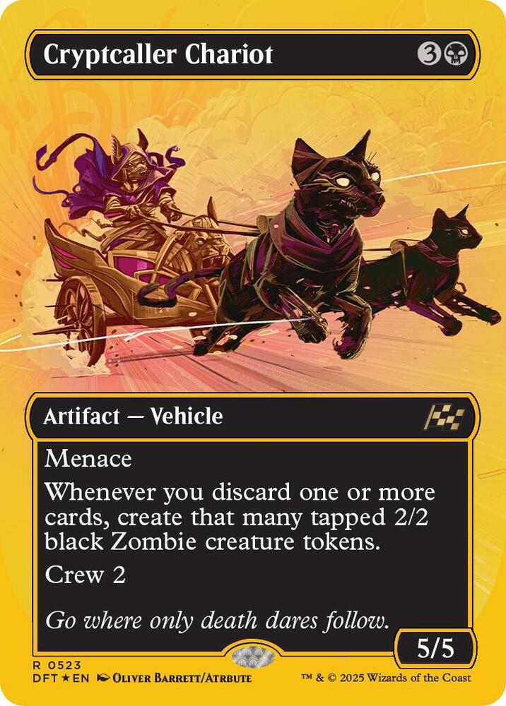 Cryptcaller Chariot (Borderless) (First-Place Foil) (523) (DFT)