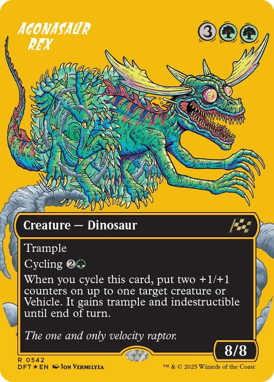 Image for Agonasaur Rex (Borderless) (First-Place Foil) (542) (DFT) - Magic: The Gathering