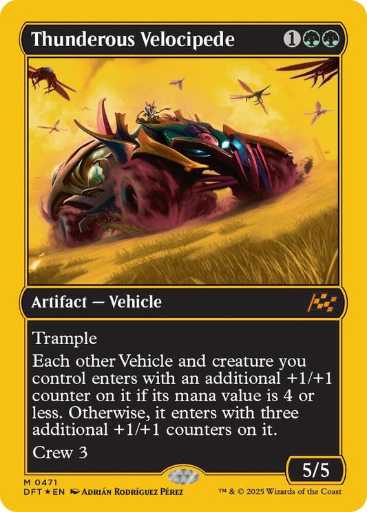 Image for Thunderous Velocipede (First-Place Foil) (471) (DFT) - Magic: The Gathering