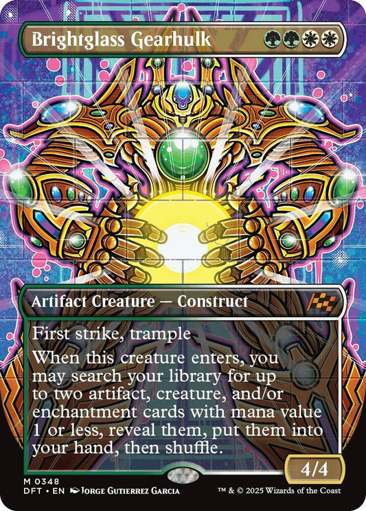 Image for Brightglass Gearhulk (Borderless) (348) (DFT) - Magic: The Gathering
