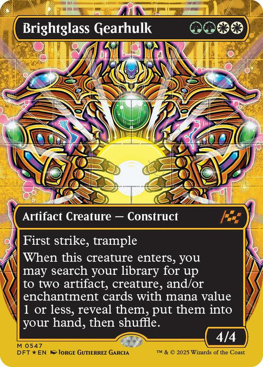 Image for Brightglass Gearhulk (Borderless) (First-Place Foil) (547) (DFT) - Magic: The Gathering