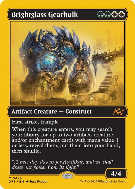 Image for Brightglass Gearhulk (First-Place Foil) (474) (DFT) - Magic: The Gathering