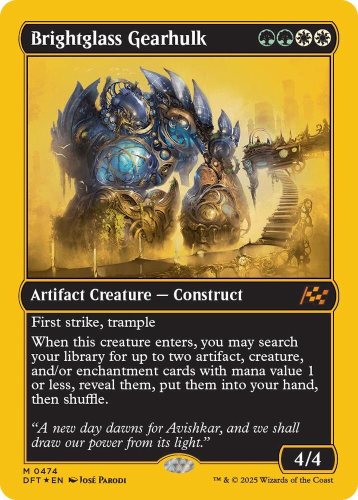 Brightglass Gearhulk (First-Place Foil) (474) (DFT)
