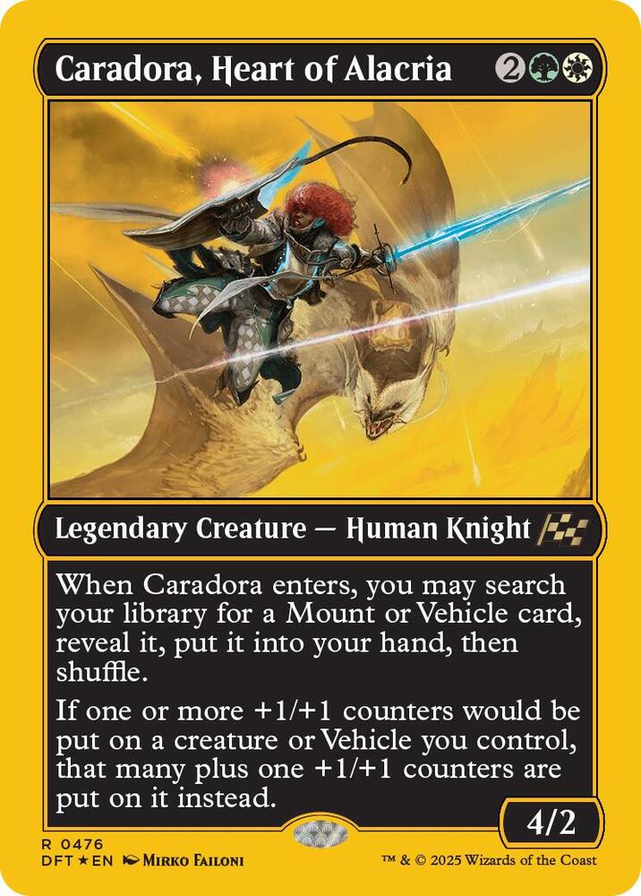 Caradora, Heart of Alacria (First-Place Foil) (476) (DFT)