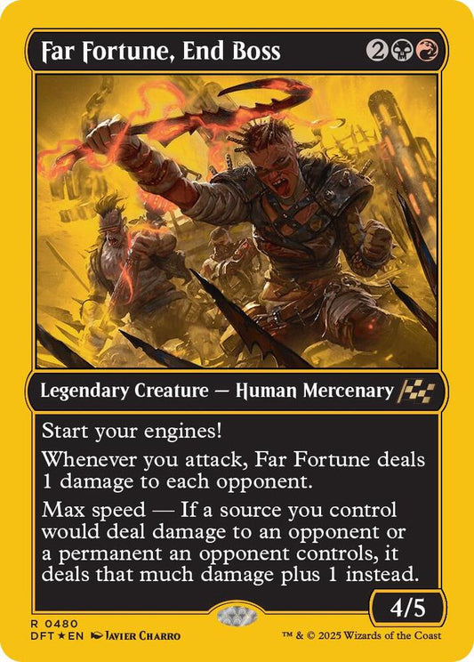 Image for Far Fortune, End Boss (First-Place Foil) (480) (DFT) - Magic: The Gathering