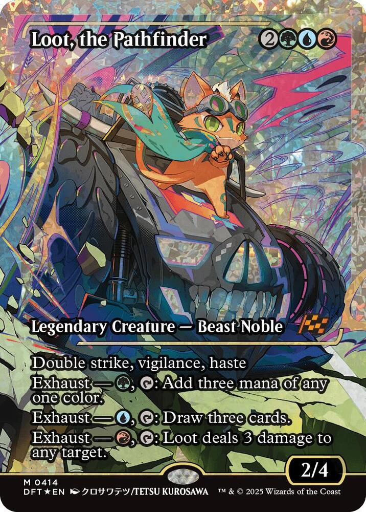 Loot, the Pathfinder (Showcase) (Fracture Foil) (414) (DFT)