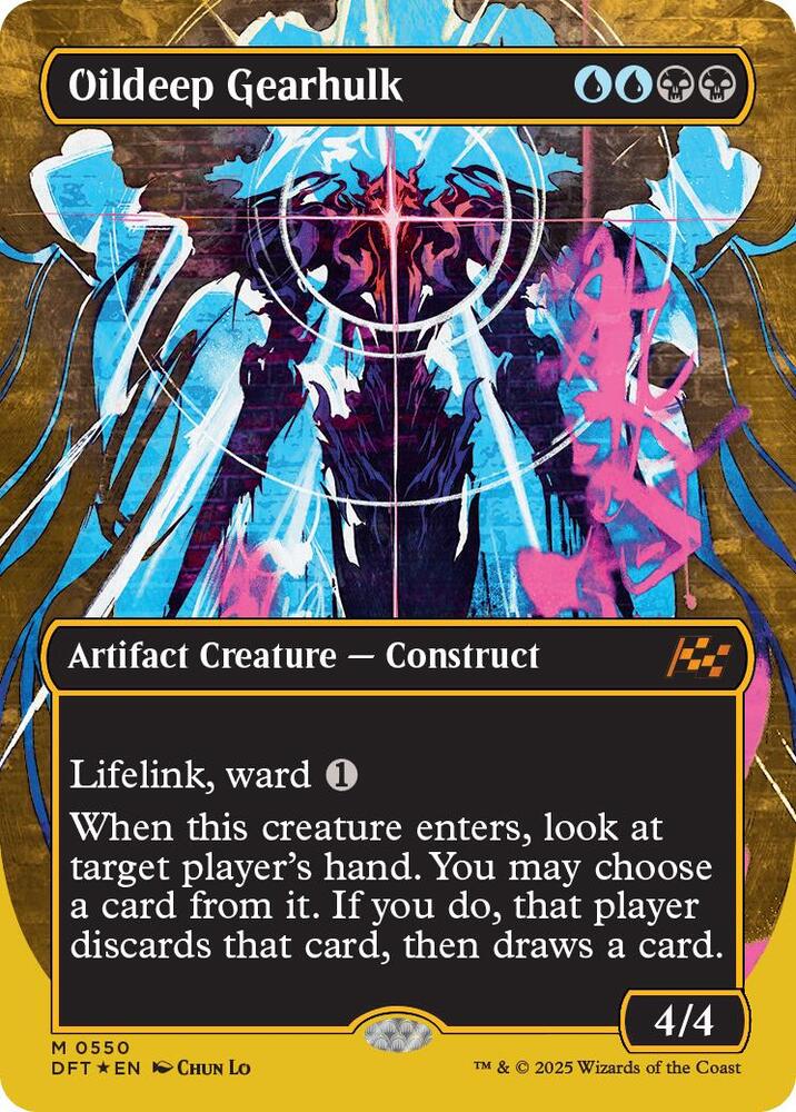 Oildeep Gearhulk (Borderless) (First-Place Foil) (550) (DFT)