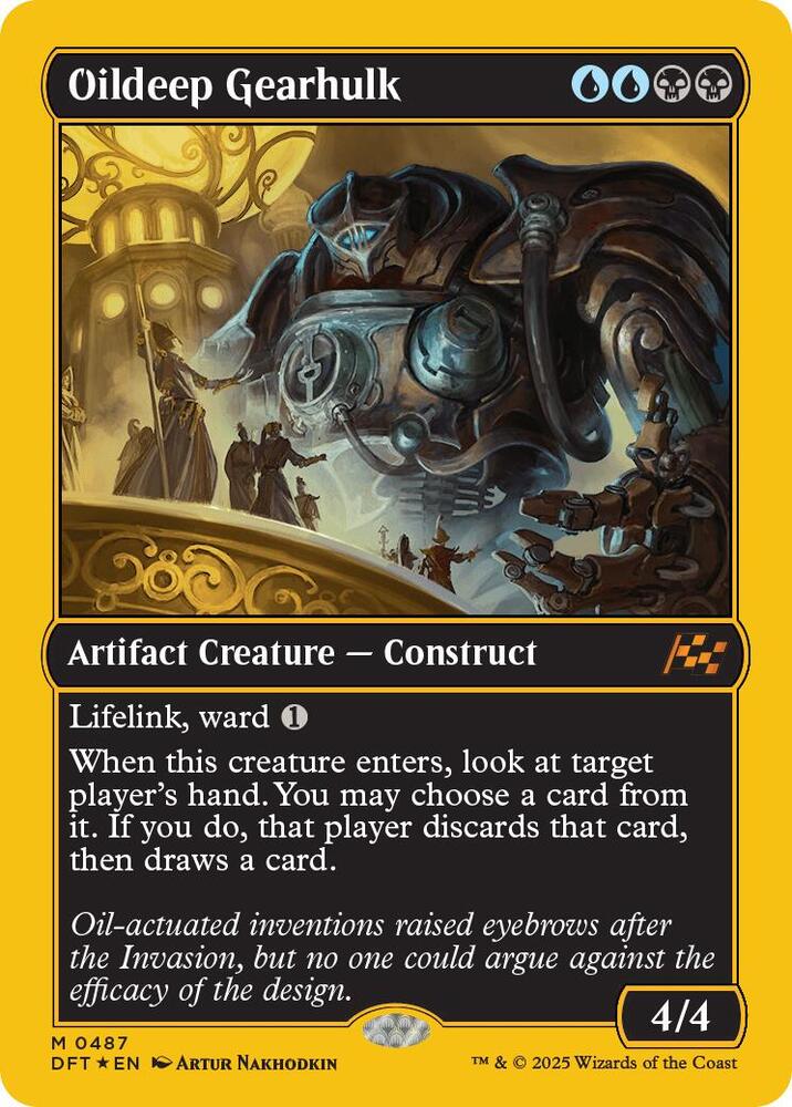 Oildeep Gearhulk (First-Place Foil) (487) (DFT)