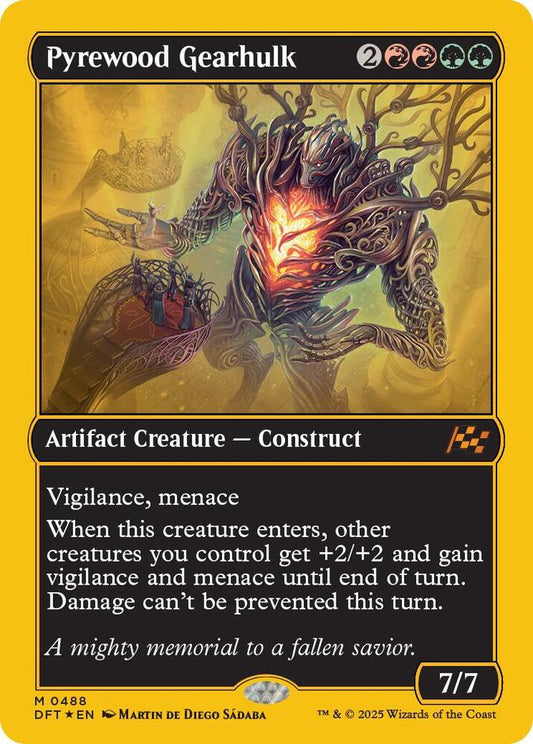 Image for Pyrewood Gearhulk (First-Place Foil) (488) (DFT) - Magic: The Gathering