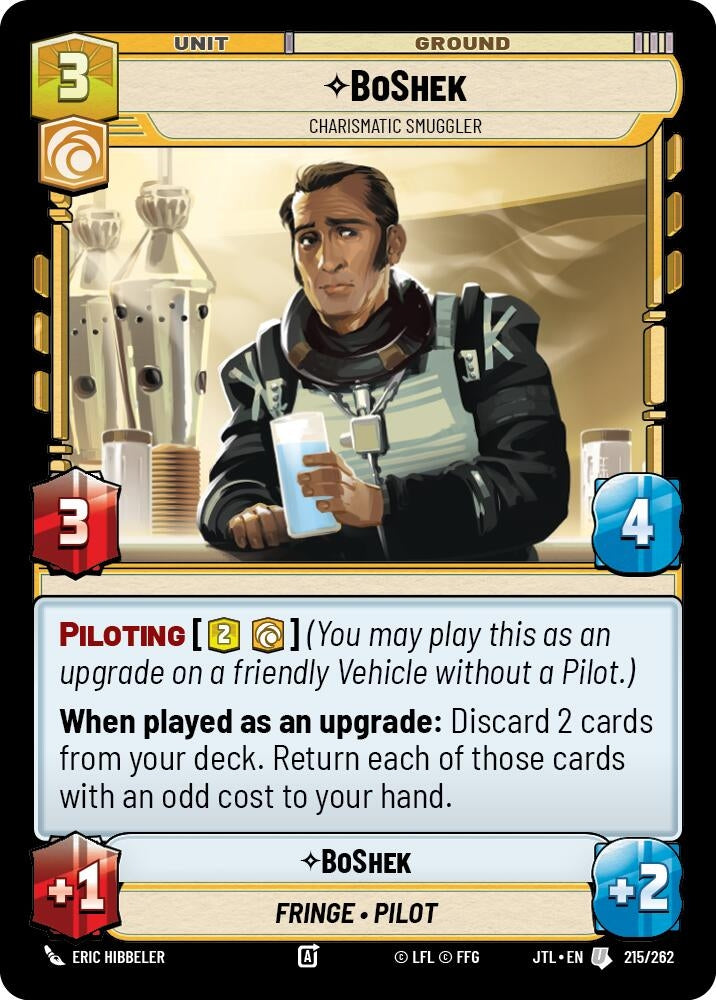 BoShek - Charismatic Smuggler (215/262) (JTL)