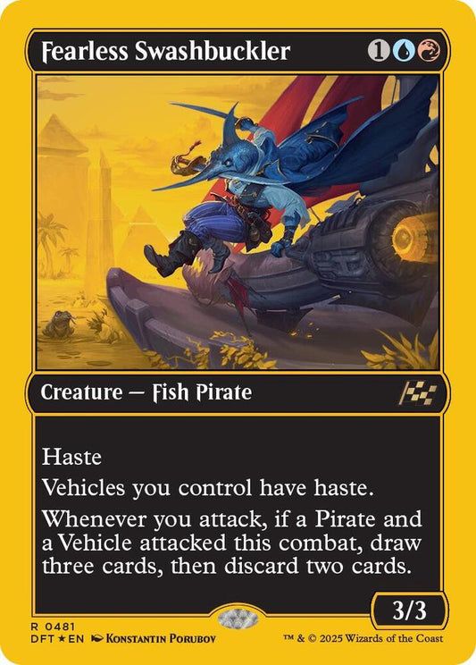Image for Fearless Swashbuckler (First-Place Foil) (481) (DFT) - Magic: The Gathering