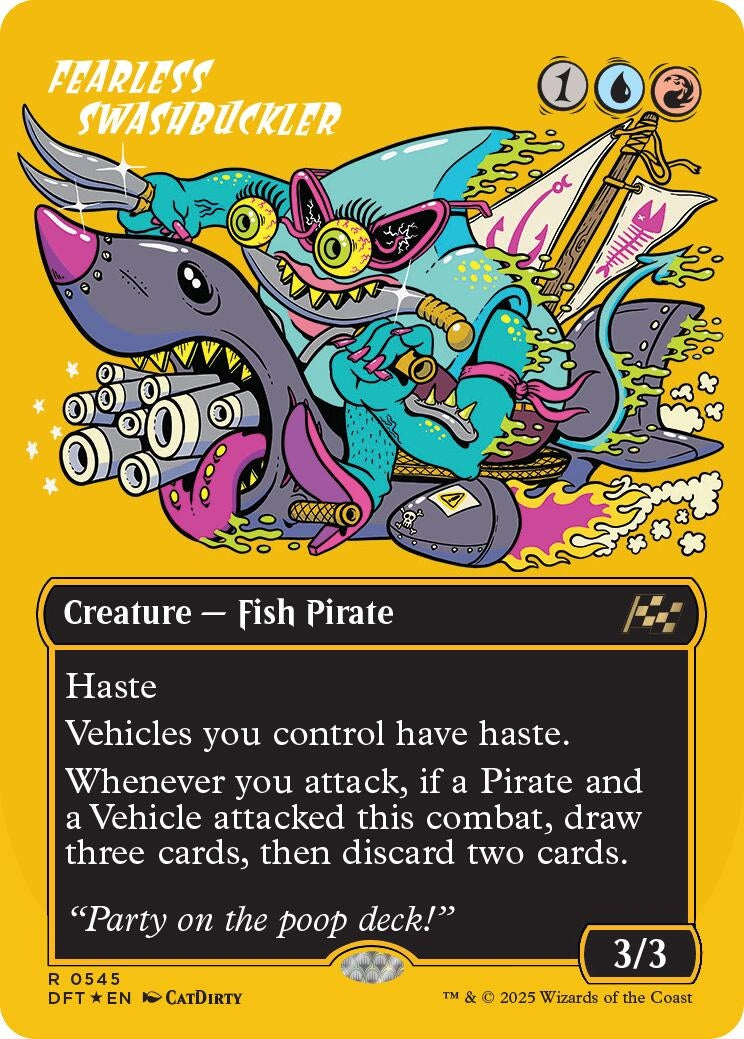 Fearless Swashbuckler (Borderless) (First-Place Foil) (545) (DFT)
