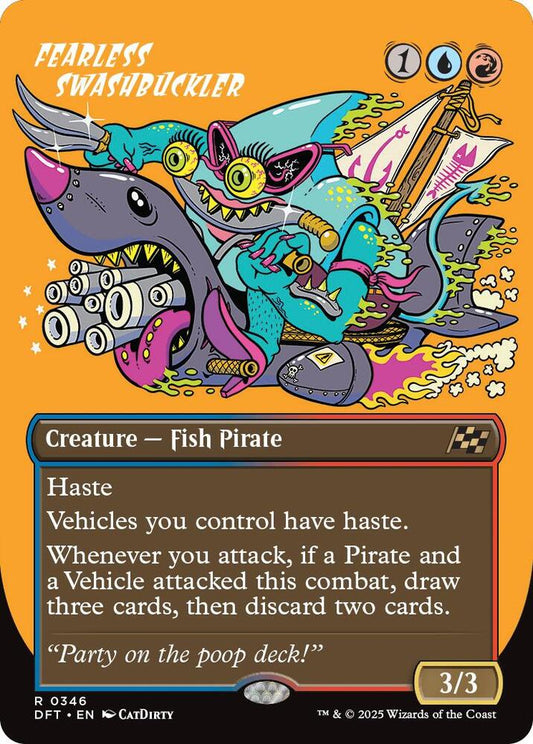 Image for Fearless Swashbuckler (Borderless) (346) (DFT) - Magic: The Gathering