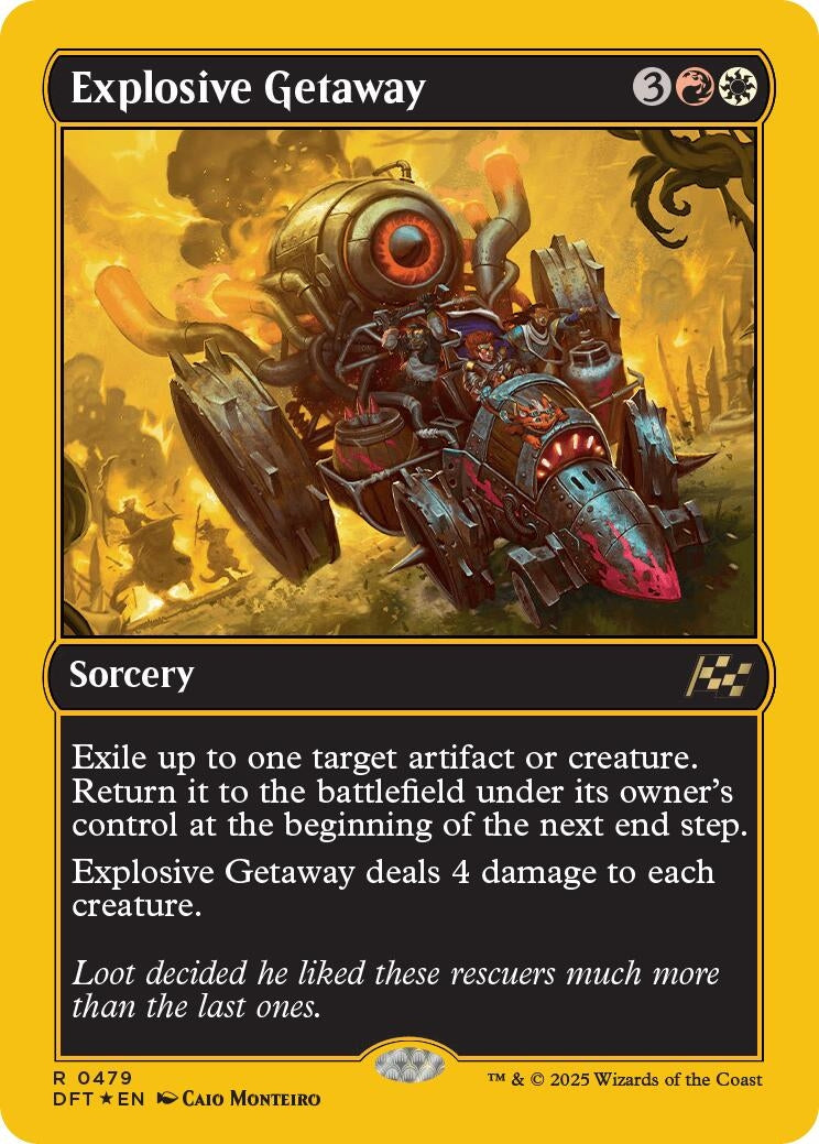 Explosive Getaway (First-Place Foil) (479) (DFT)