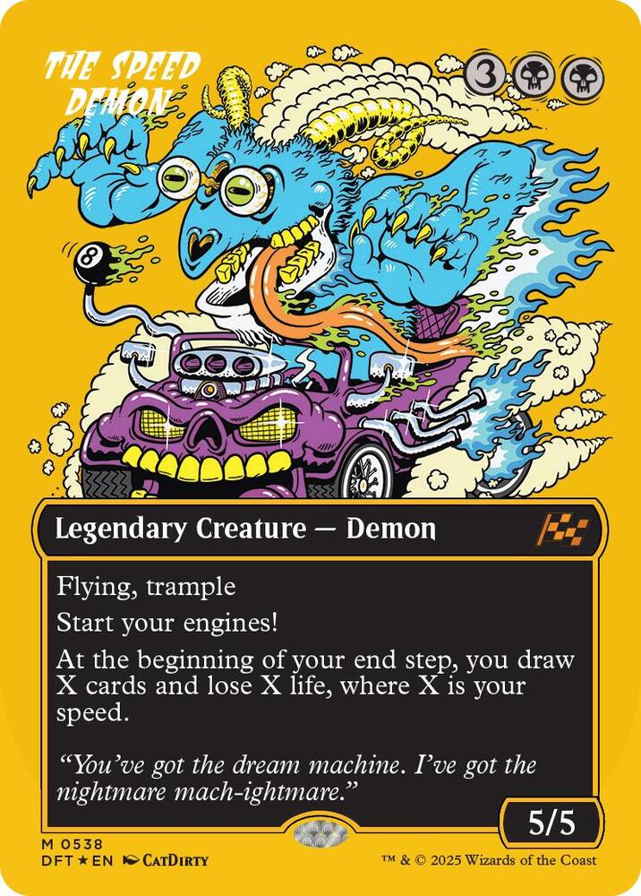 The Speed Demon (Borderless) (First-Place Foil) (538) (DFT)