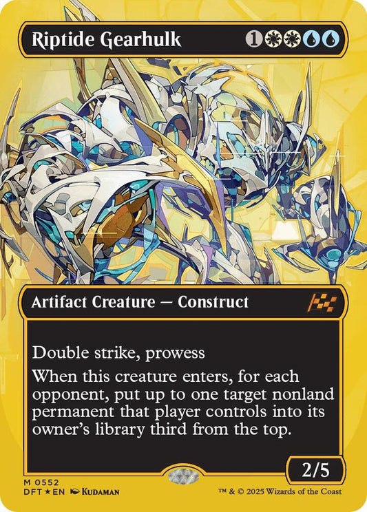 Image for Riptide Gearhulk (Borderless) (First-Place Foil) (552) (DFT) - Magic: The Gathering
