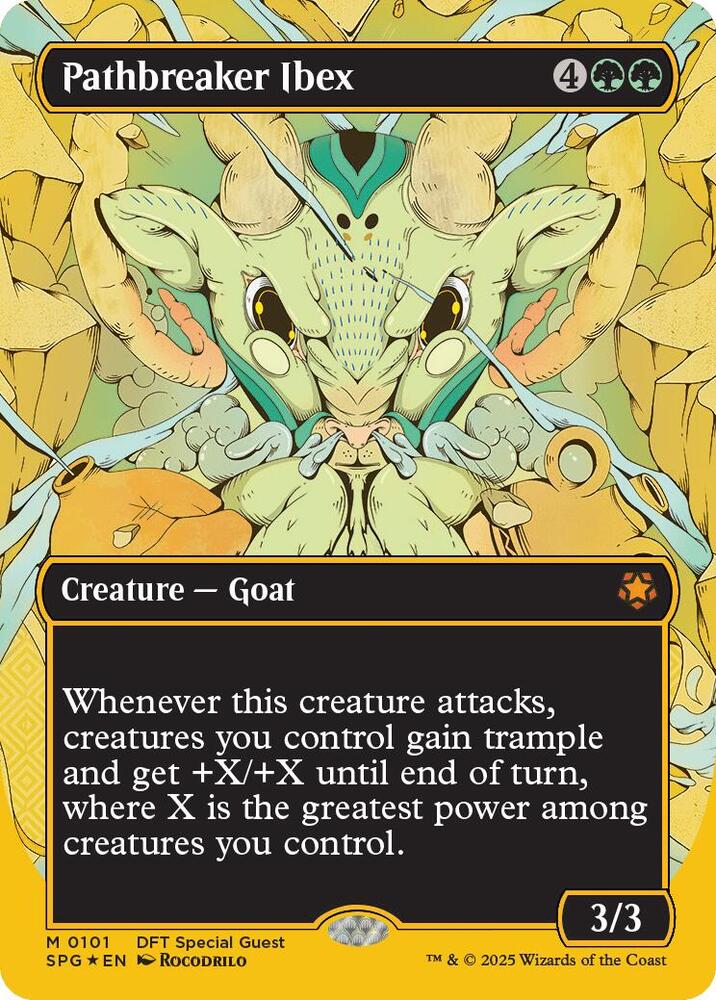 Pathbreaker Ibex (Borderless) (First-Place Foil) (101) (SPG)