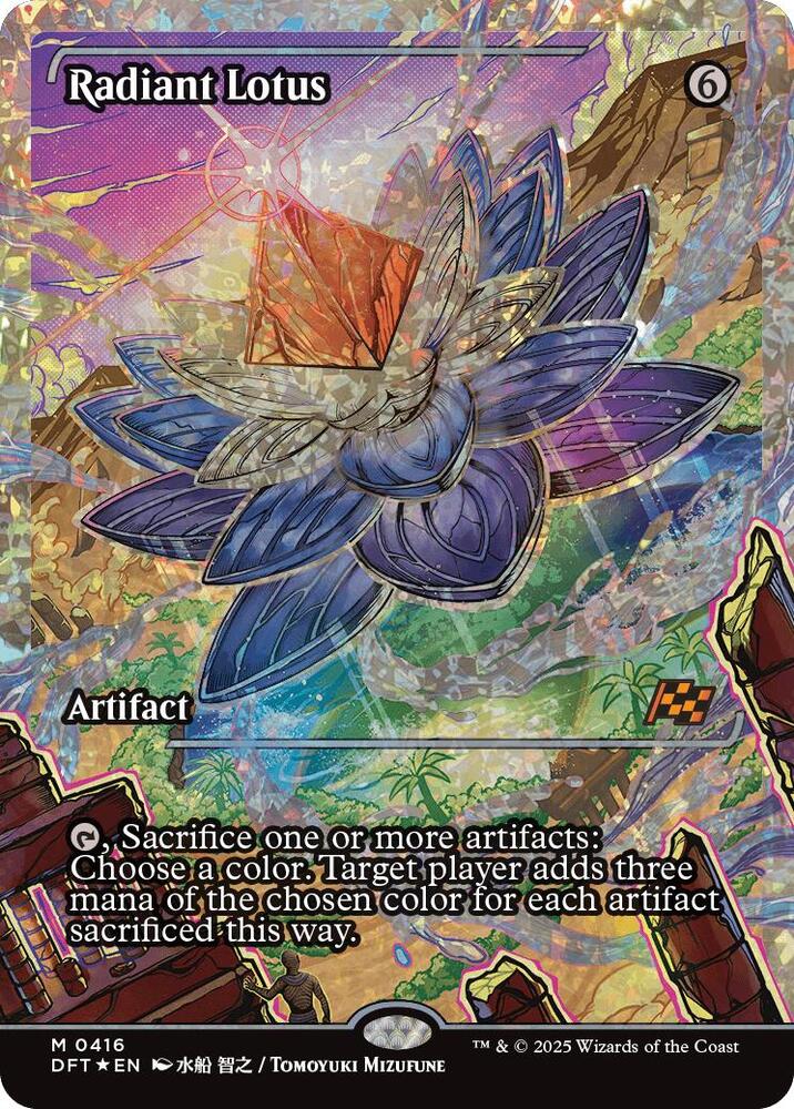 Radiant Lotus (Showcase) (Fracture Foil) (416) (DFT)