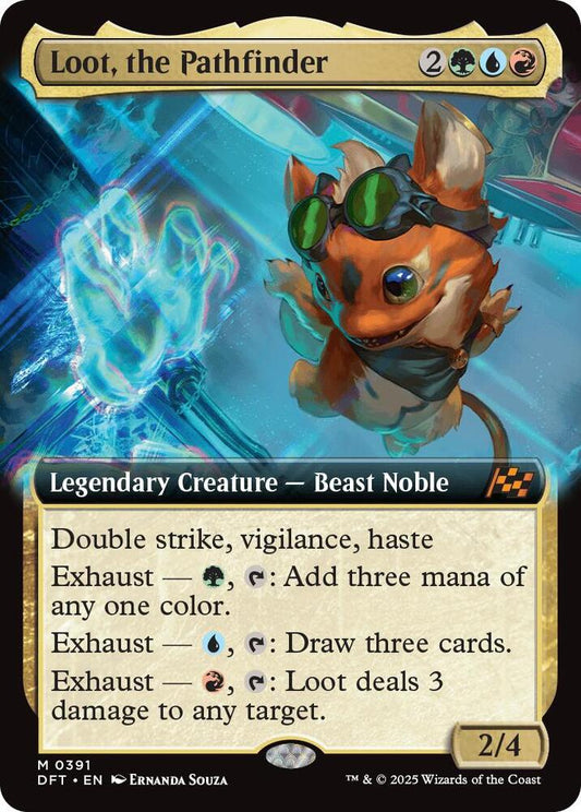 Image for Loot, the Pathfinder (Extended Art) (391) (DFT) - Magic: The Gathering