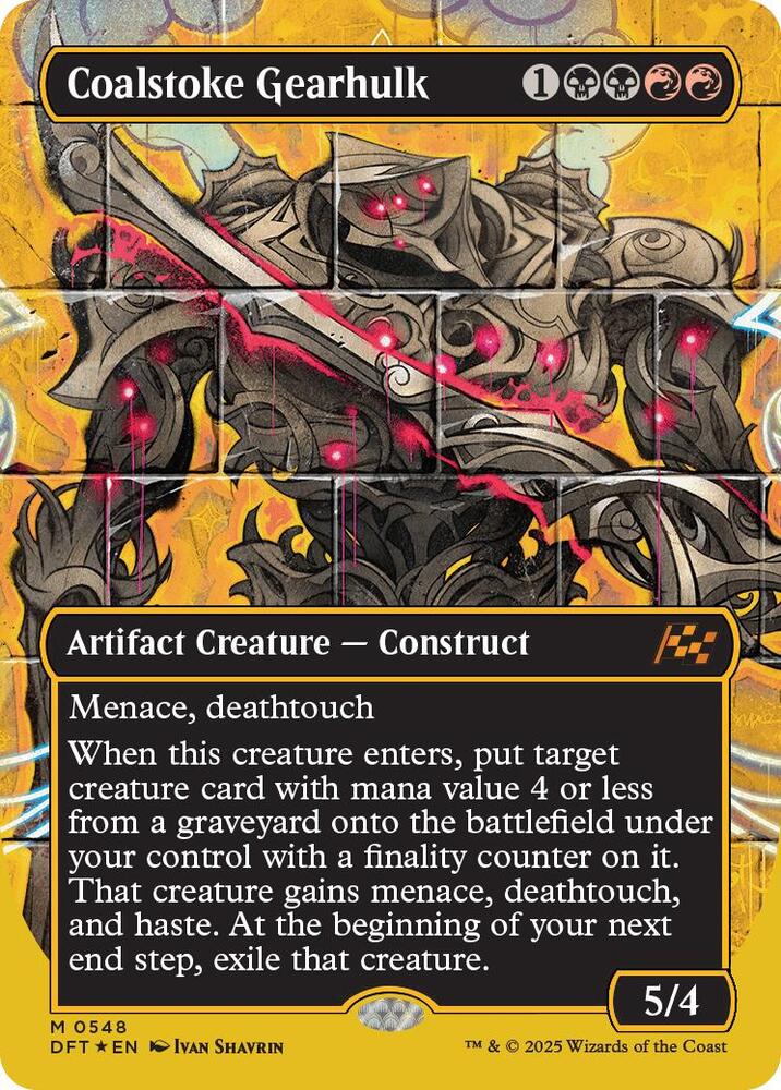Coalstoke Gearhulk (Borderless) (First-Place Foil) (548) (DFT)