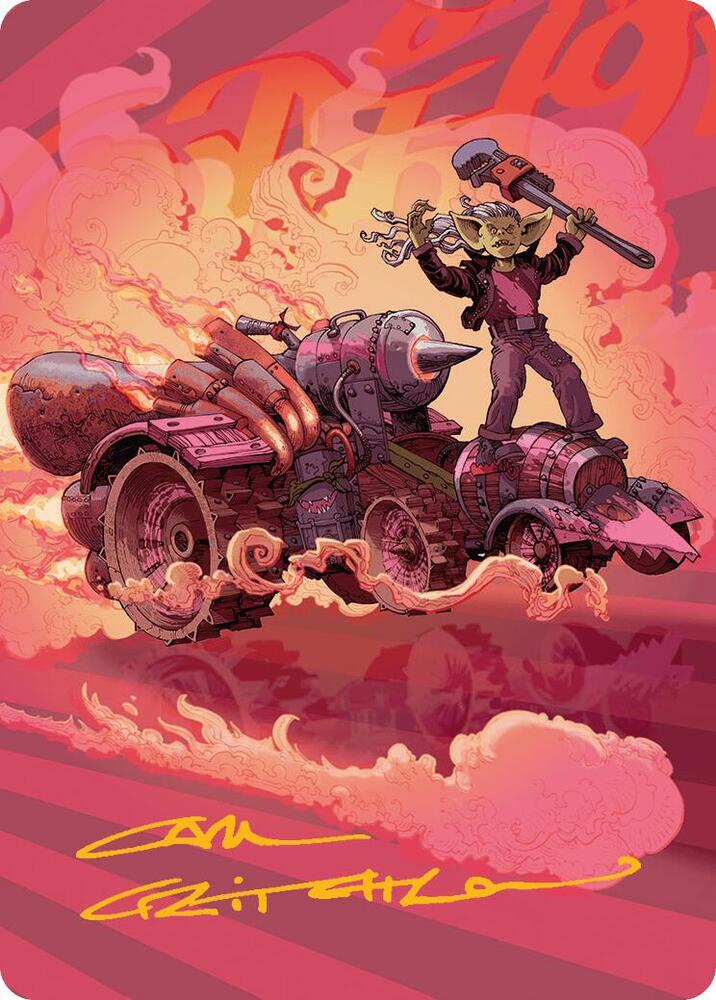 Burner Rocket Art Card (Gold-Stamped Signature) (41) (ASDFT)