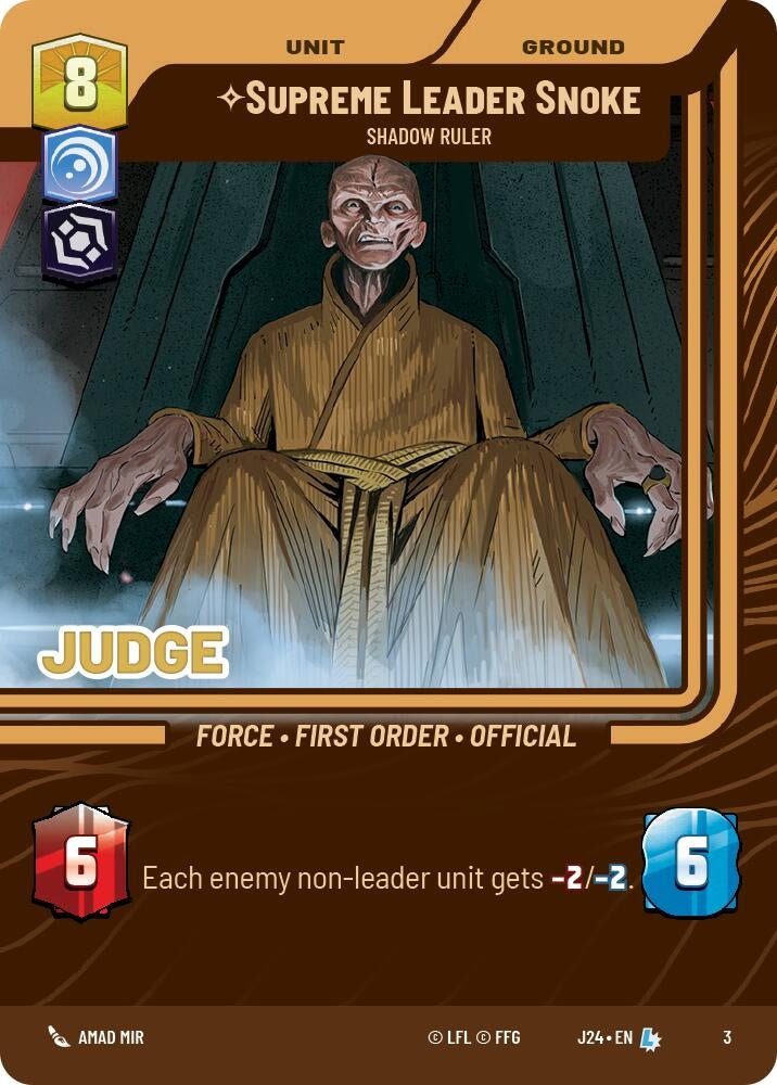 Supreme Leader Snoke - Shadow Ruler (3) (JDG)