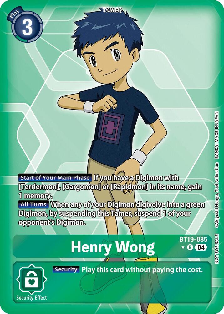 Henry Wong (Release Special Booster 2.5: Box Promotion Pack) (BT19-085 R) (BT19-20)