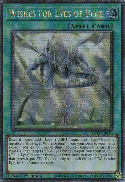 Wishes for Eyes of Blue (Quarter Century Secret Rare) (SDWD-EN042) (SDWD)