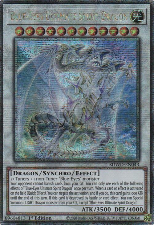 Blue-Eyes Ultimate Spirit Dragon (Quarter Century Secret Rare) (SDWD-EN043) (SDWD)