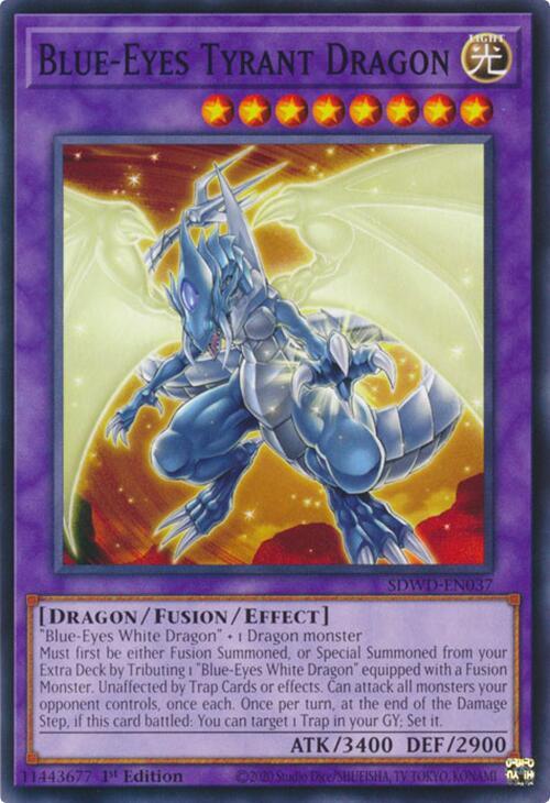 Blue-Eyes Tyrant Dragon (SDWD-EN037) (SDWD)